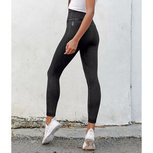 Free People movement XS/S Black ribbed High Waisted Leggings